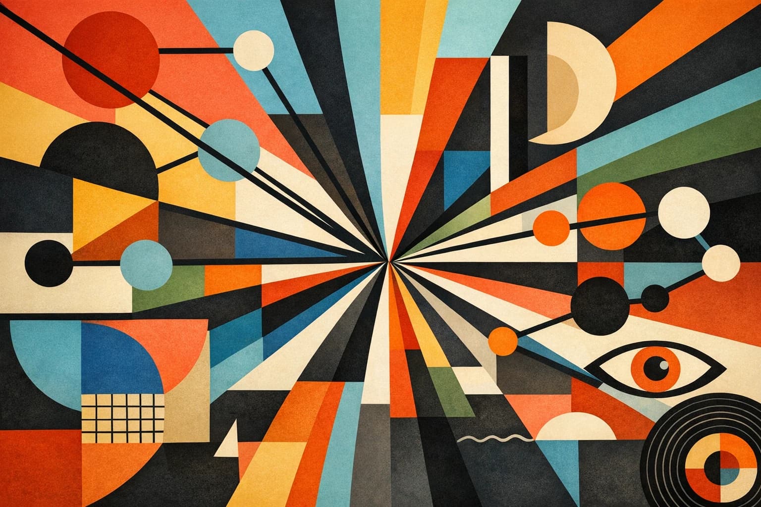 Abstract geometric strategy diagram